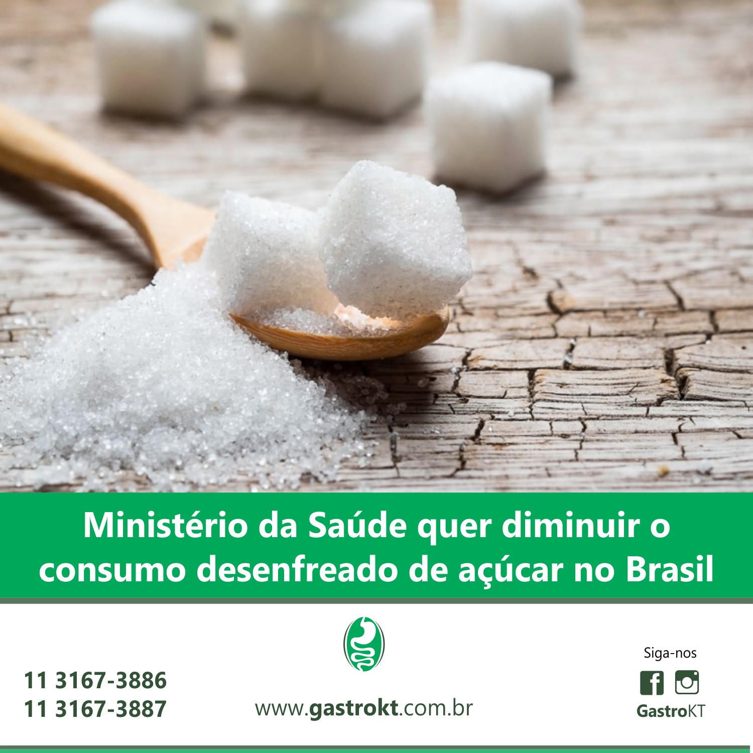 Ministério da Saúde quer diminuir o consumo desenfreado de açúcar no Brasil