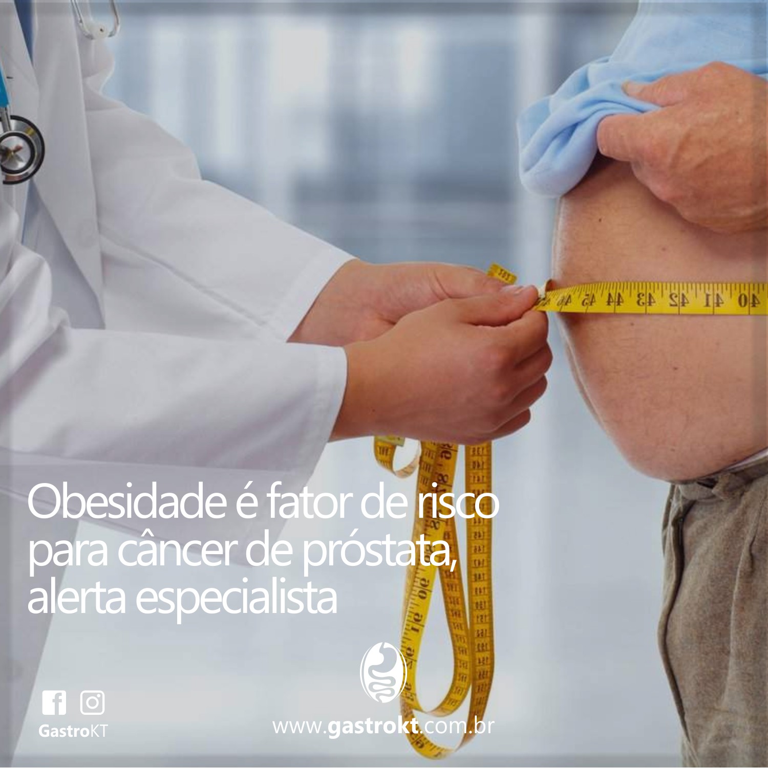 Obesidade é fator de risco para câncer de próstata, alerta especialista